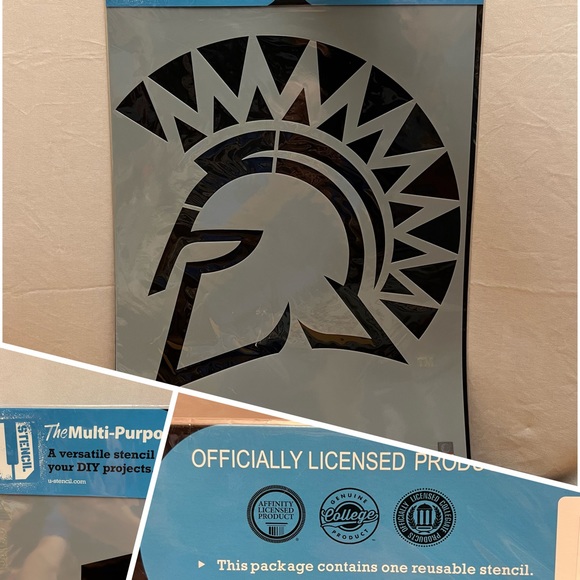 U Stencil Party Supplies San Jose State Spartan 23 X 5 Reusable